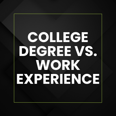 How Important Is a College Degree Compared to Experience?